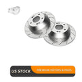 Rear Drilled Brake Rotors and Ceramic Pads Kit for KIA Sorento 2011-2015 Brakes