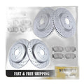 Front Rear Brake Rotors Pads Kits for Ford Explorer 2011-2012 2013 2014-2019