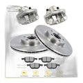 Front Rotors Brake Calipers w/ Bracket Pads Pair For 2013 Ford Escape FWD