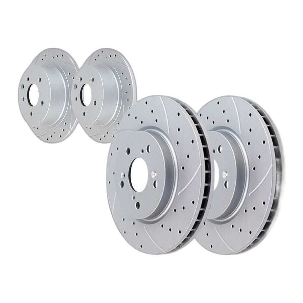 Front Rear Brake Rotors Discs and Ceramic Pads Kits for MKZ Mazda 6 Ford Fusion