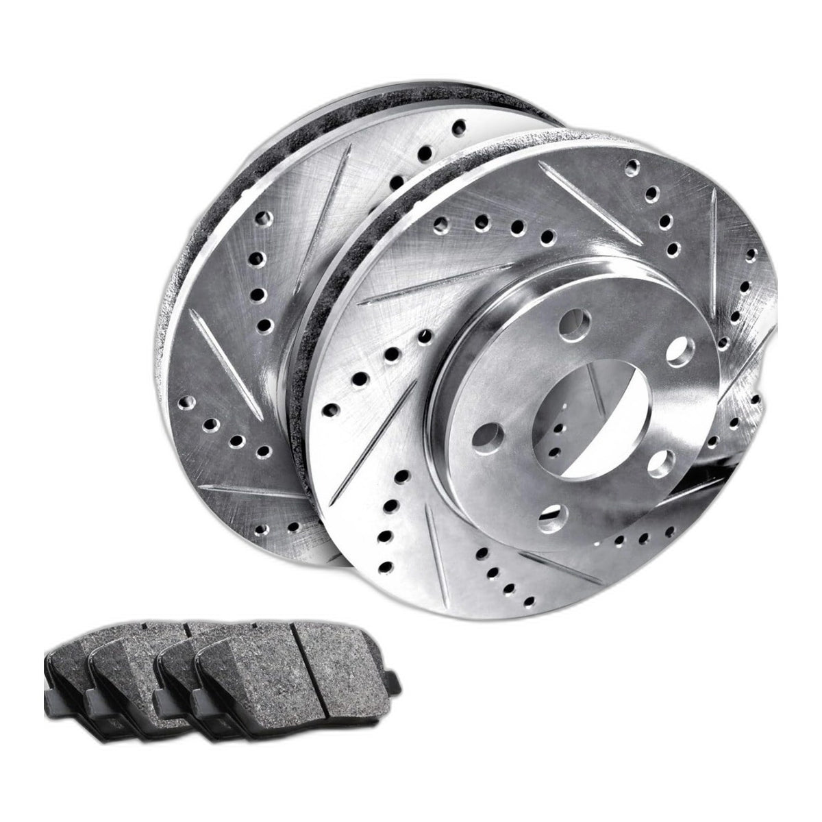 R1 Rear Brake Rotors & Ceramic Pads Kit for Nissan Altima Maxima Sentra Juke