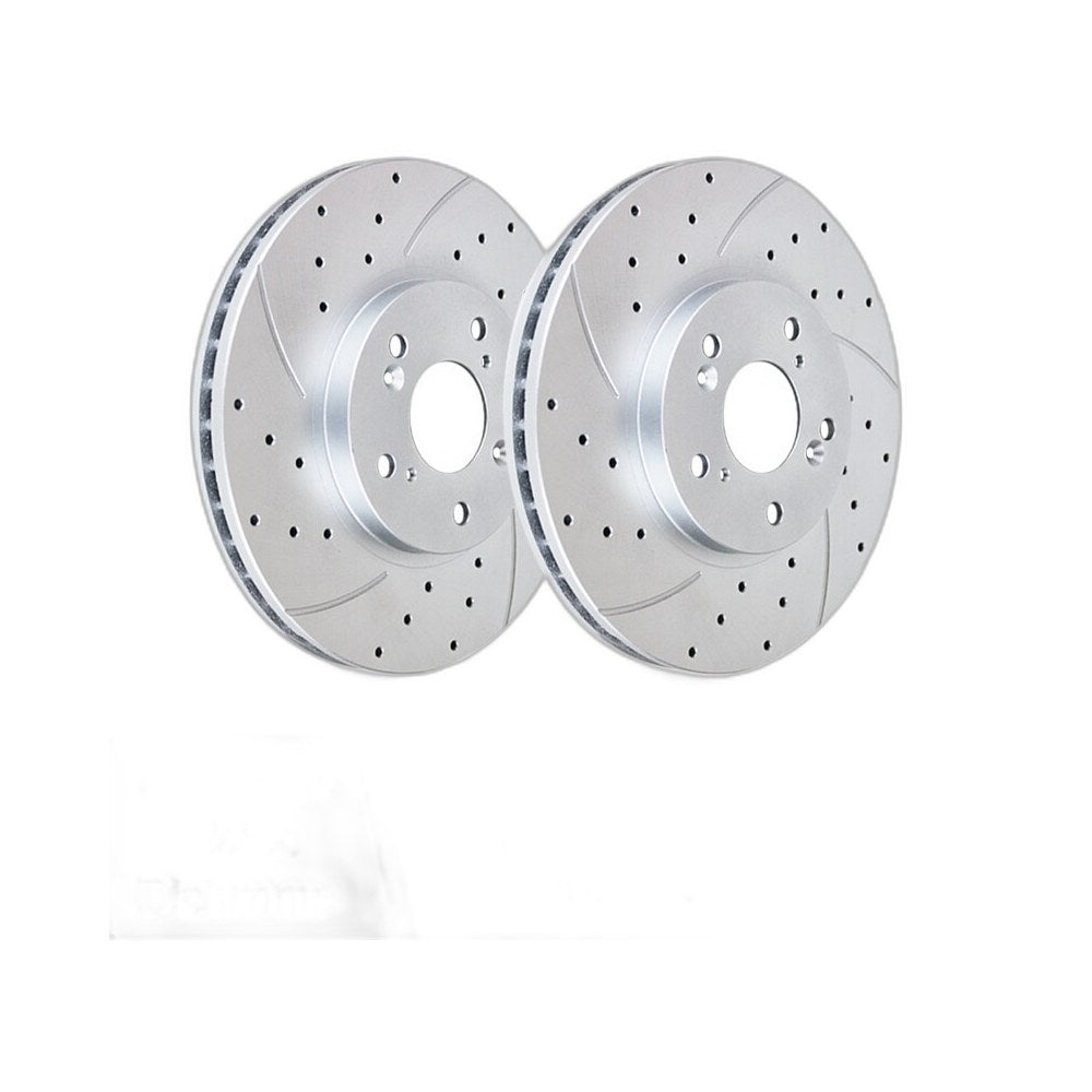 Front Slotted Rotors Brake Pads Brakes Kit for 2.4L Honda Accord Rotor Pad Set