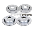 Front Rear Slotted Brake Rotors and Pads Kits for 6 Lugs 2010-2011 Ford F-150