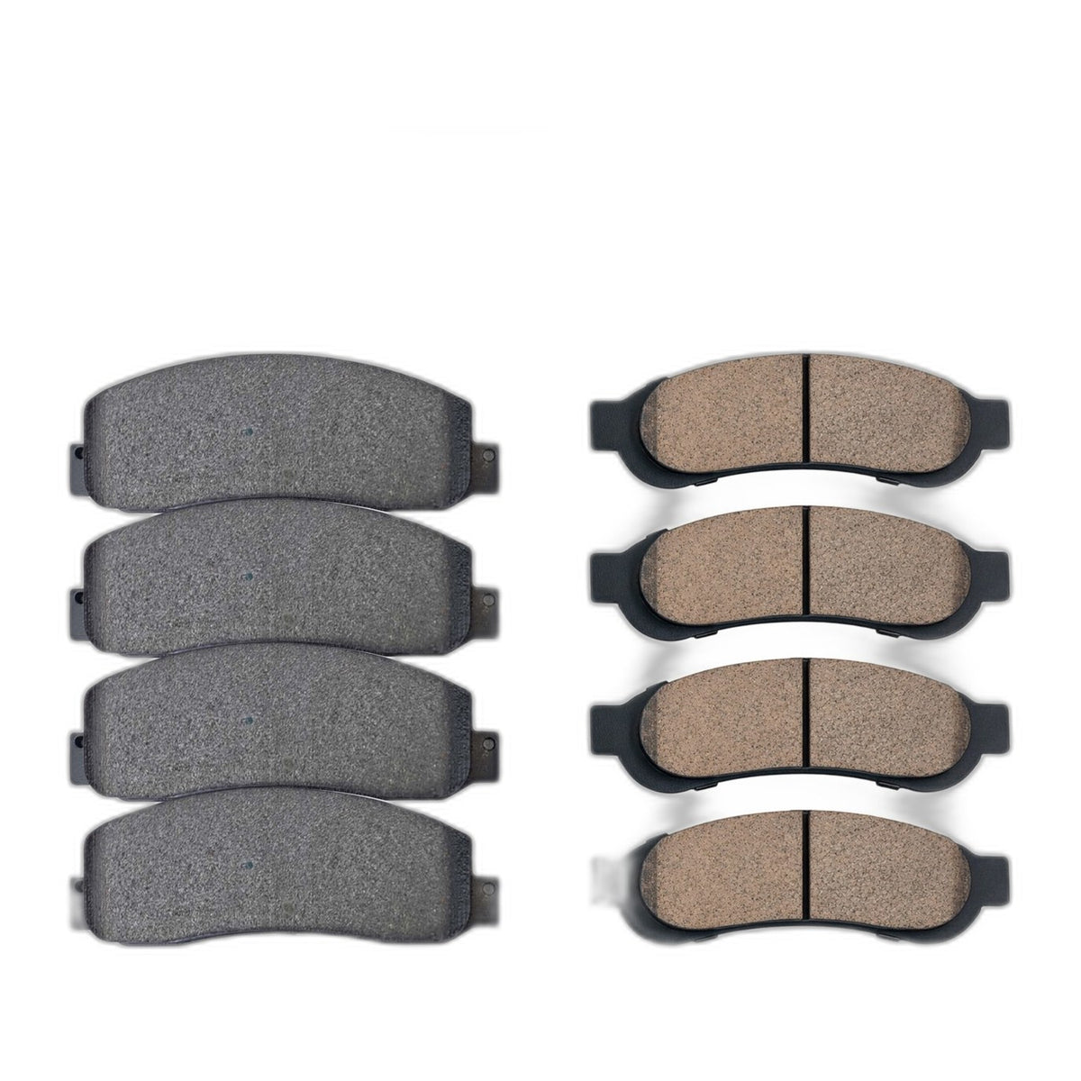 Front Rear Ceramic Brake Pads Set for 2008 - 2012 Ford F-250 F-350 Super Duty