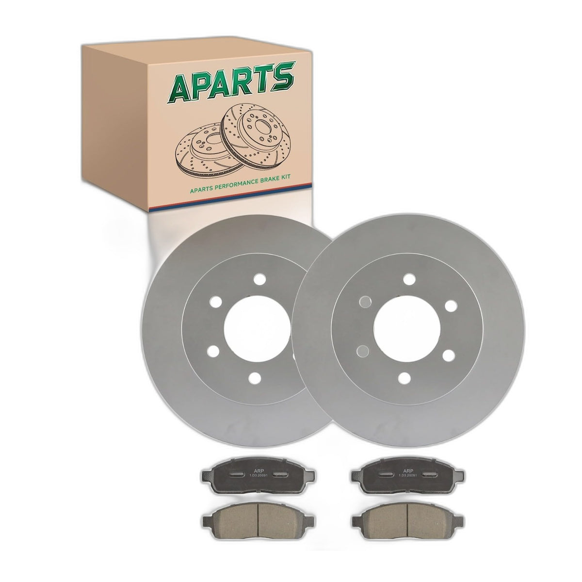 54109 D1083 Front Brake Rotor Pad Kit Fits Ford F-150 4.2L 2005-2008