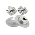 For 2013-2016 Ford Escape Rear Pair Drilled Rotors Brake Calipers w/Bracket Pads