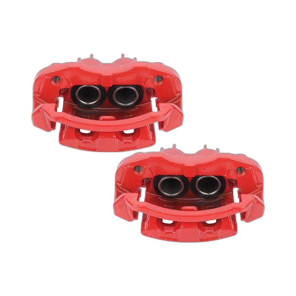 Pair Rear Brake Calipers w/ Bracket For 2000-04 Excursion F-250 F-350 Super Duty