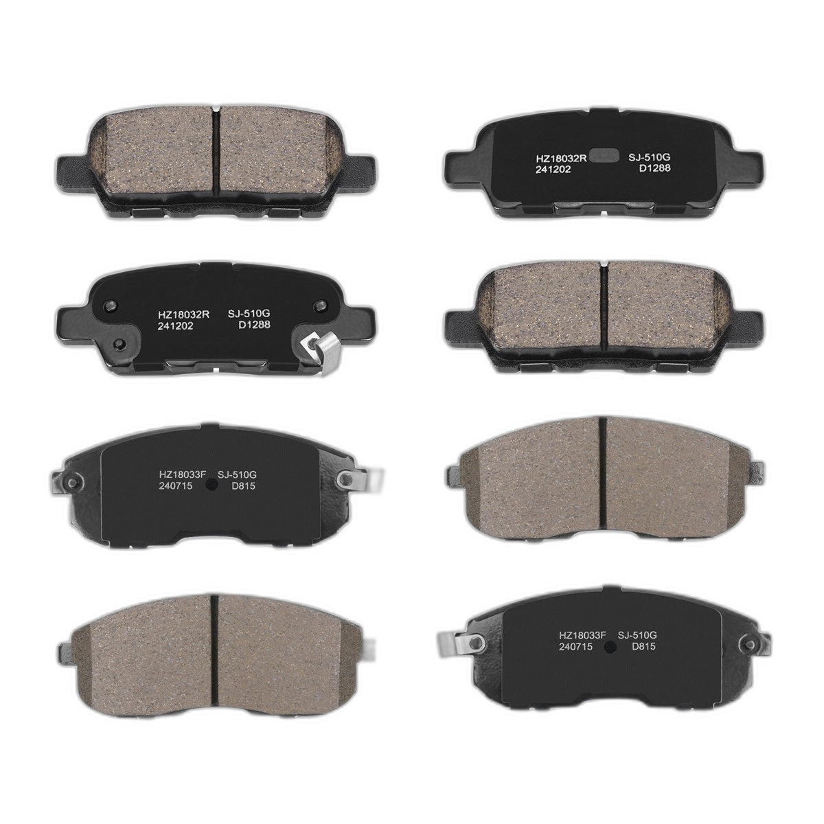 Front & Rear Ceramic Brake Pads Set for Nissan Altima 2007 - 2010 2011 2012 2013