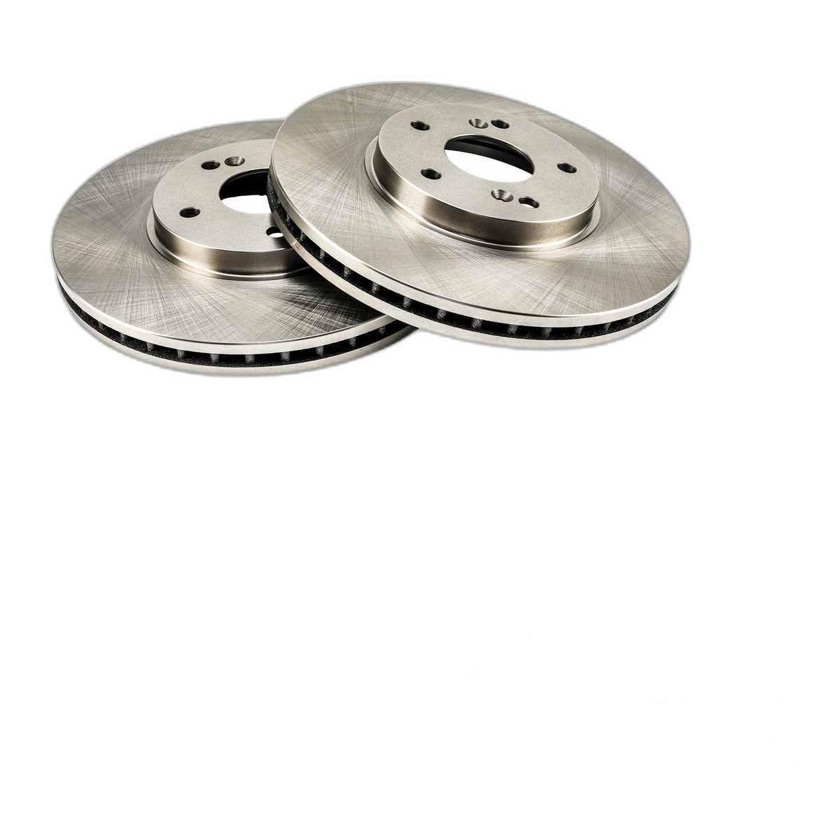 Front Ceramic Pads and Steel Rotors Brake Kit For 2008-2010 Honda Accord 2.4L