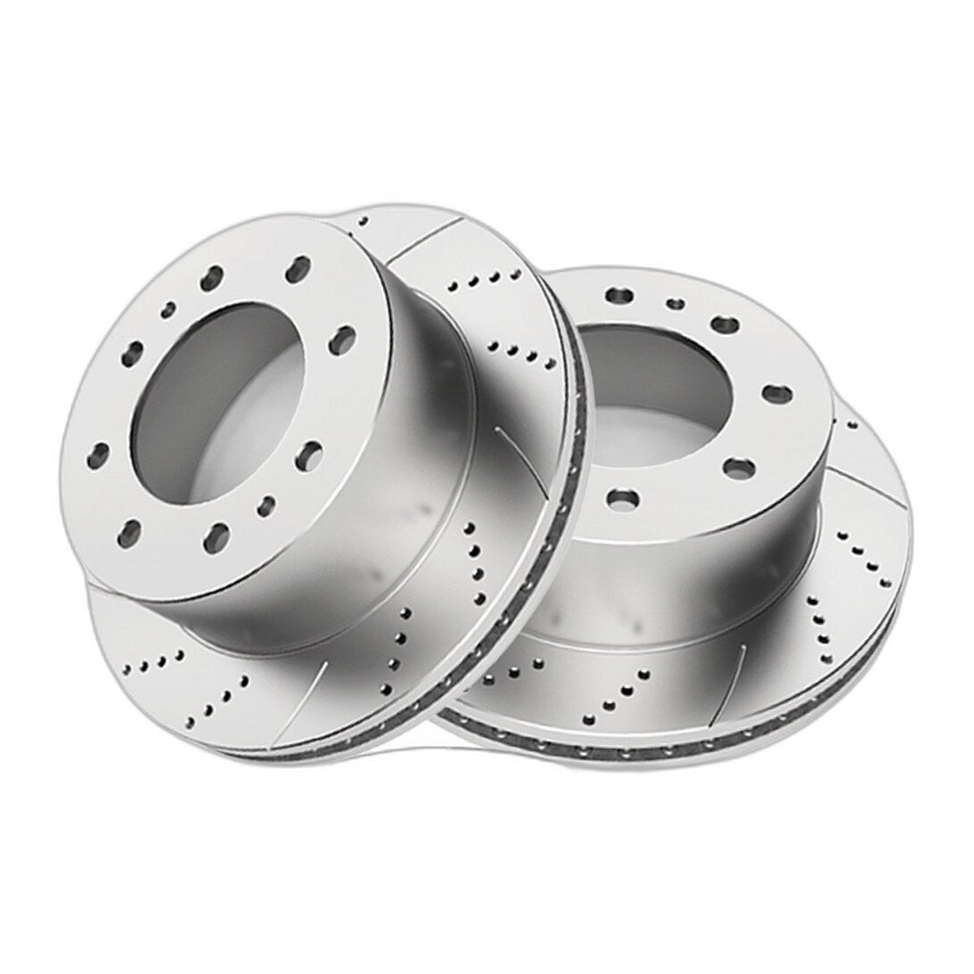 Rear Drilled Brake Rotors Pads Kit for Chevy GMC Silverado Sierra 2500HD 3500HD
