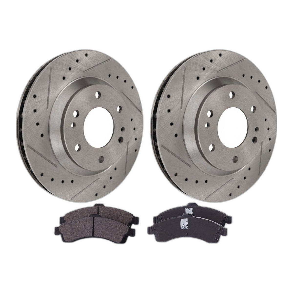 Front Brake Disc Rotors and Pads Kit for GMC Envoy Chevrolet Trailblazer Rainier