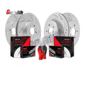 For 2013 - 2016 Ford Fusion Energi 316mm Front Rear Rotors Brake Pads Brakes Kit