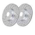 Front Brake Rotors and Pads for Ford Fusion Lincoln MKZ Slotted Drilled Brakes