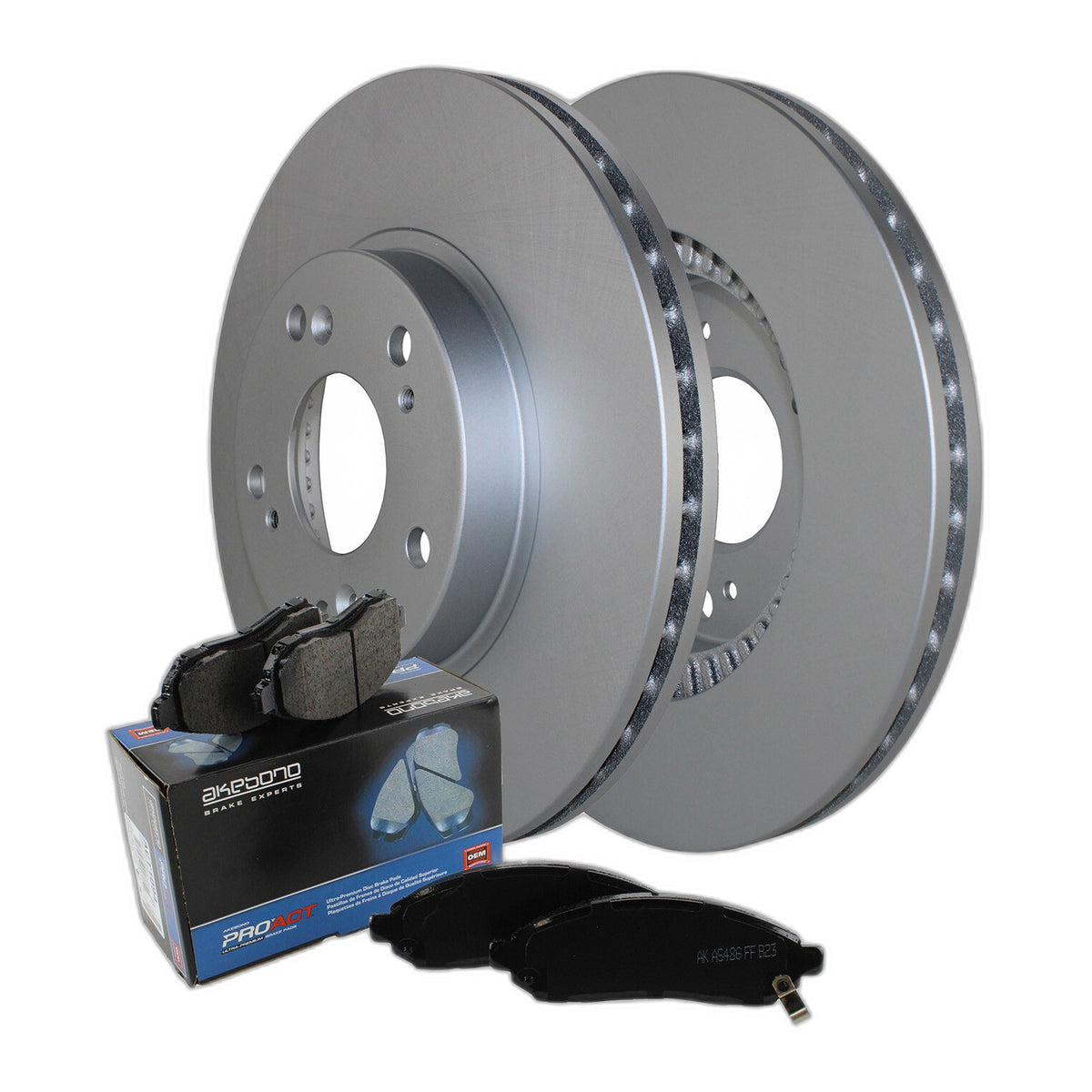 Front Brake Kit 282mm Rotors & Akebono Ceramic Pads For ILX Accord Civic Element