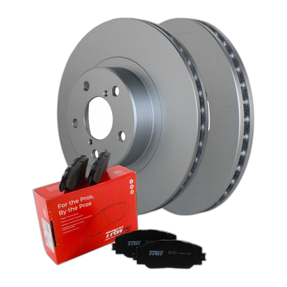 Front Brake Kit 276mm Rotors TRW Pro Ceramic Pads For Forester Impreza Legacy H4