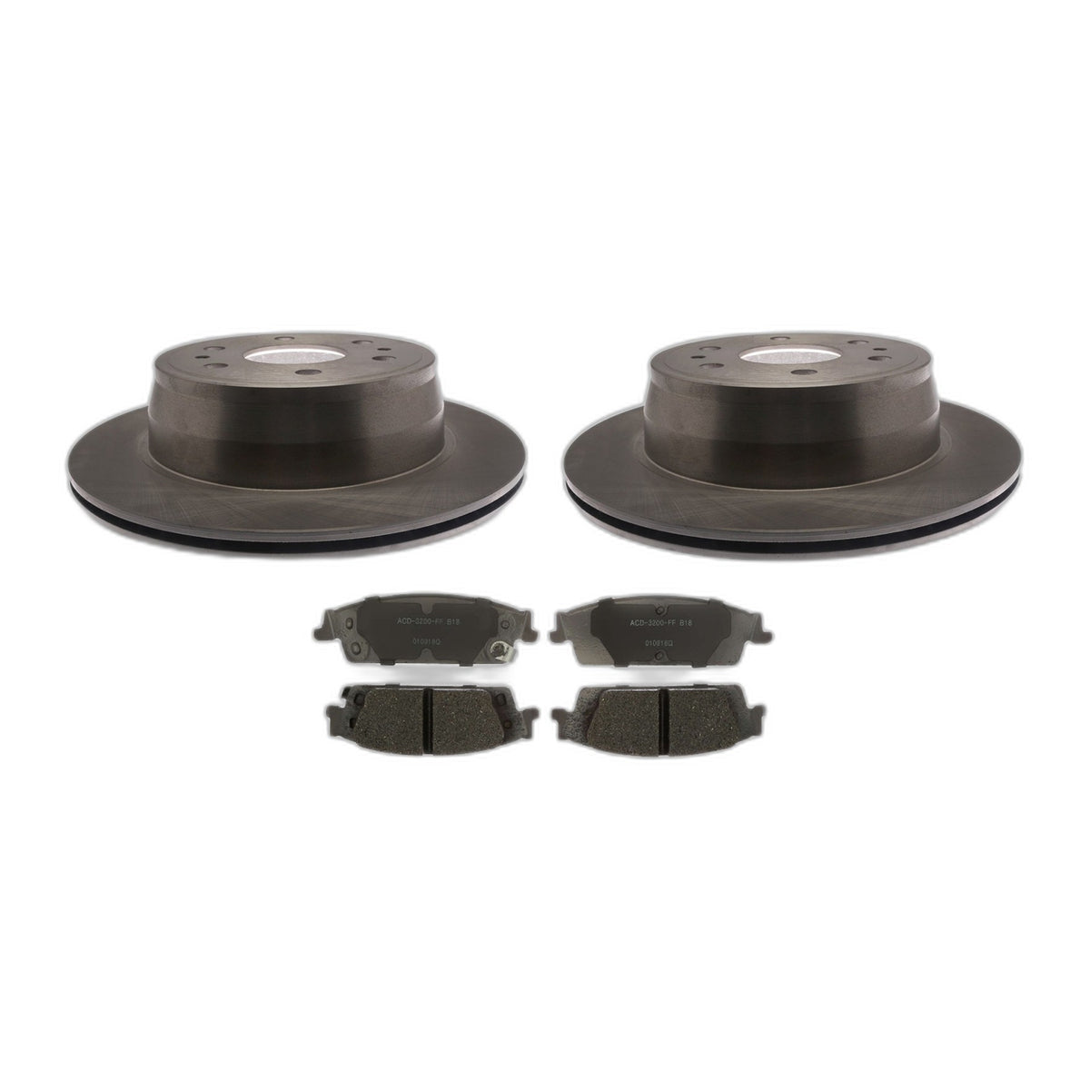 ACDelco Silver Rear Brake Kit 345mm Disc Rotors Pads For Tahoe Silverado