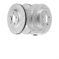 Front Rear Drilled Rotors Ceramic Brake Pads Kit for 2011 2012 2013 Chevy Impala