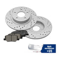 278mm Rear Brake Disc Rotors & Ceramic Brake Pads Kit For Mazda 6 2014 - 2015
