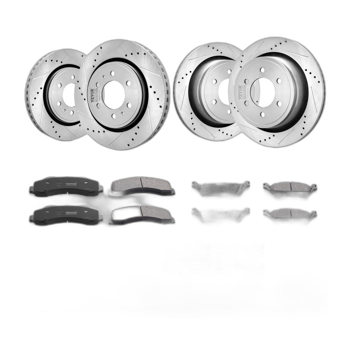 VEVOR Drilled Slotted Front&Rear Brake Rotors Pads Kit 2012-2020 Ford F-150(MPB)