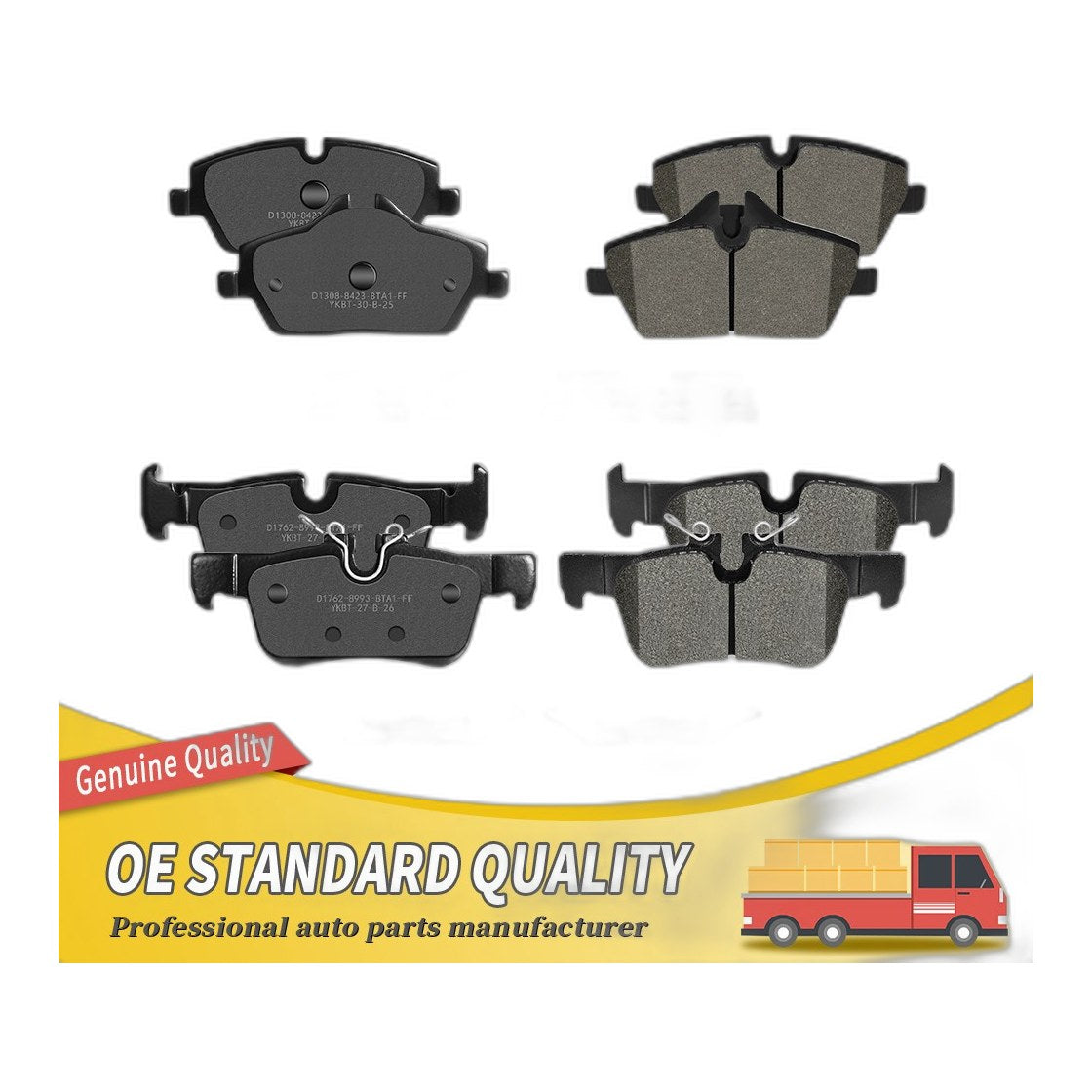Front & Rear Ceramic Brake Pads Set For 2014 2015 2016 2017 BMW i3 2018 BMW i3s