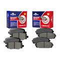 Front and Rear Ceramic Brake Pads For 2014 - 2022 Jeep Cherokee 2.0L 2.4L 3.2L