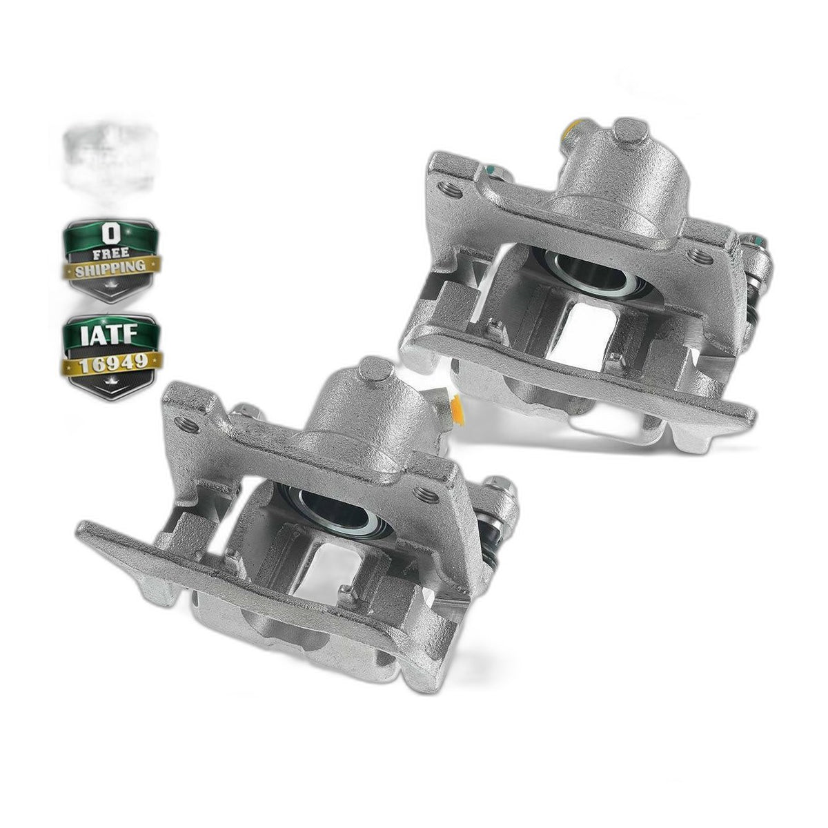 Pair Front Disc Brake Caliper with Bracket for Smart Fortwo 2008 2009 2010-2016