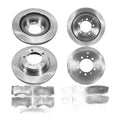 Front Rear Rotors Brake Pads for 2008-2020 Toyota Sequoia Tundra LEXUS LX570