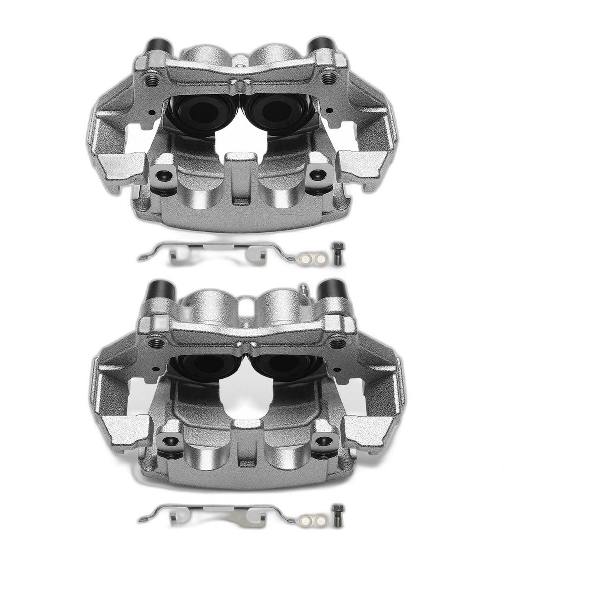 Pair Front Brake Caliper with Mounting Bracket for Ford Edge 2016-2018 Lincoln