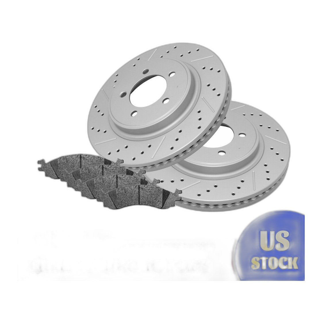 Front Disc Rotors + Ceramic Brake Pads for 2006 - 2010 Ford Explorer Mountaineer