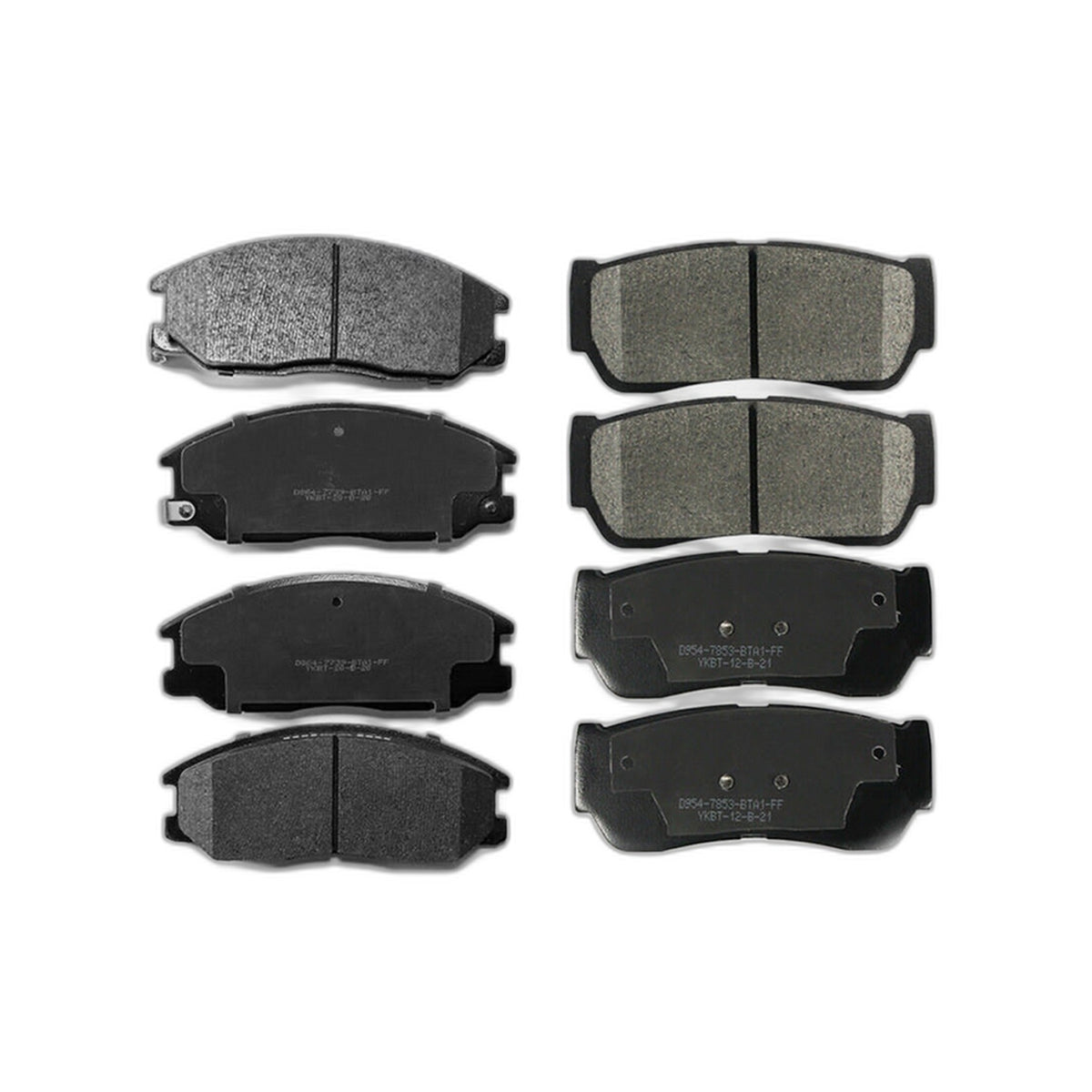 Front Rear Ceramic Brake Pads Set D864 D954 For Kia Sorento 2003-2009 Low Dust