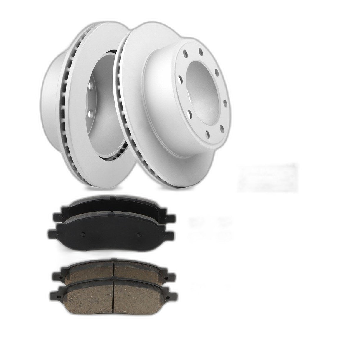 Rear Brake Rotors & Ceramic Brake Pads Kit for 05-07 Ford F-250 F-350 Super Duty