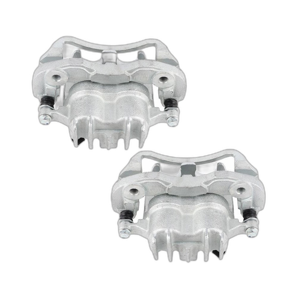 Pair Rear Brake Calipers w/ Bracket For 2000-2004 Ford F-250 F-350 Super Duty