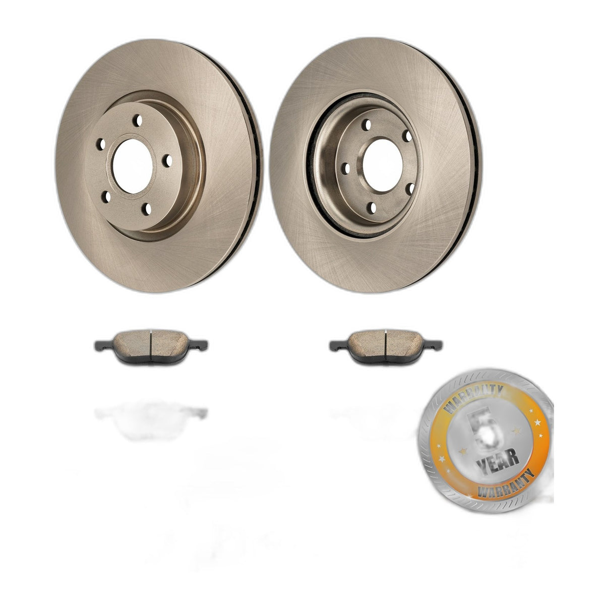 Front Brake Rotors and Ceramic Pads Kit for 2013 2014 2015 2016 2017 Ford Escape
