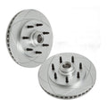 Front Ultra Slotted Disc Brake Rotors & Pads, Fits Ford F-150, F-250; 7 Lugs RWD