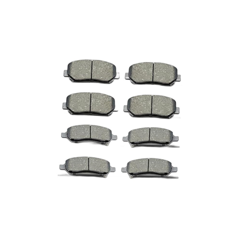 Front Rear Ceramic Brake Pads 8 Pieces Set for 2013-2016 Dodge Dart