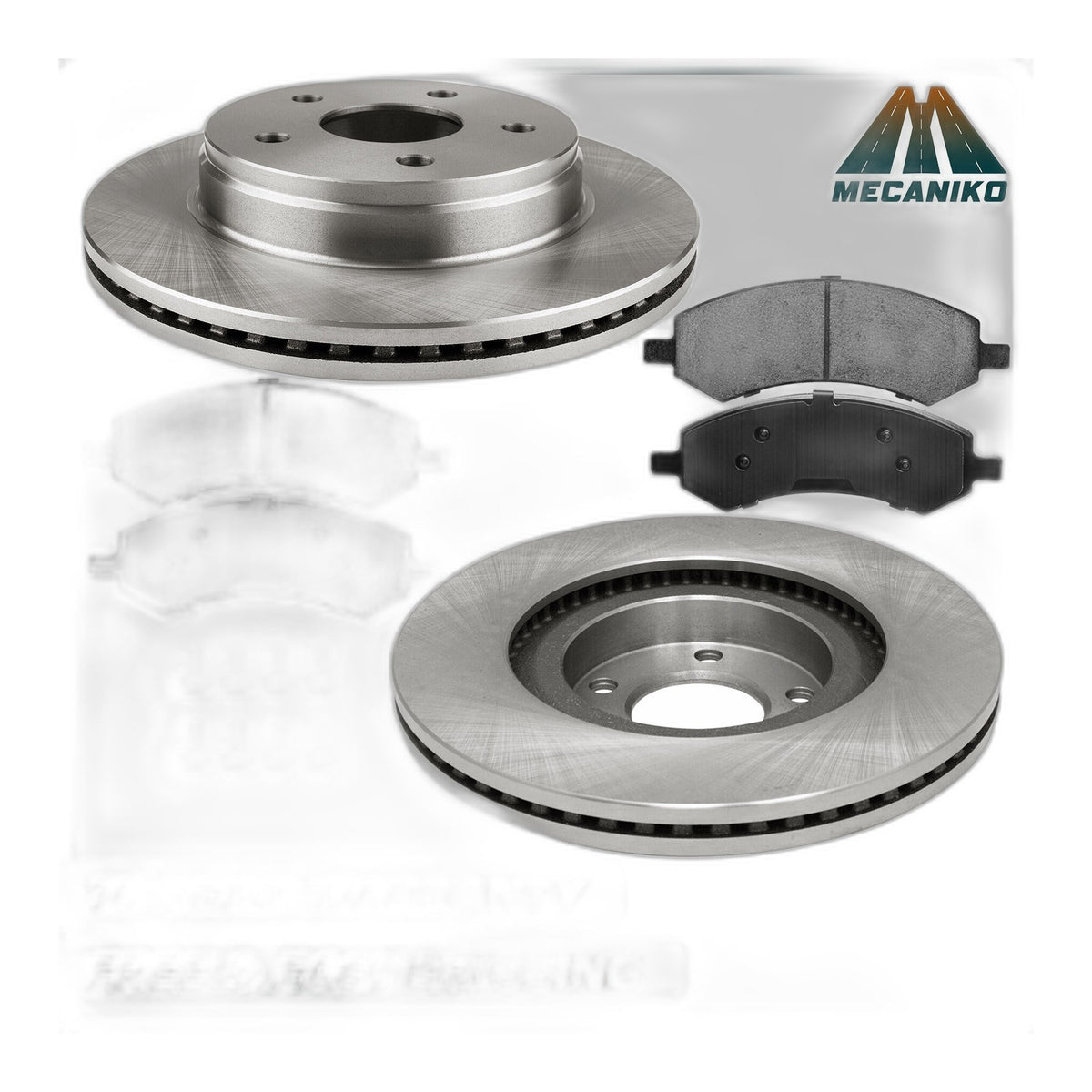 Front Brake Rotors and Pads Kit for 2007 - 2009 Dodge Durango 2011 - 18 Ram 1500