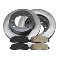 Front Vented Disc Brake Rotors & Pads for Ford F-250; F-350 Super Duty 346.96mm