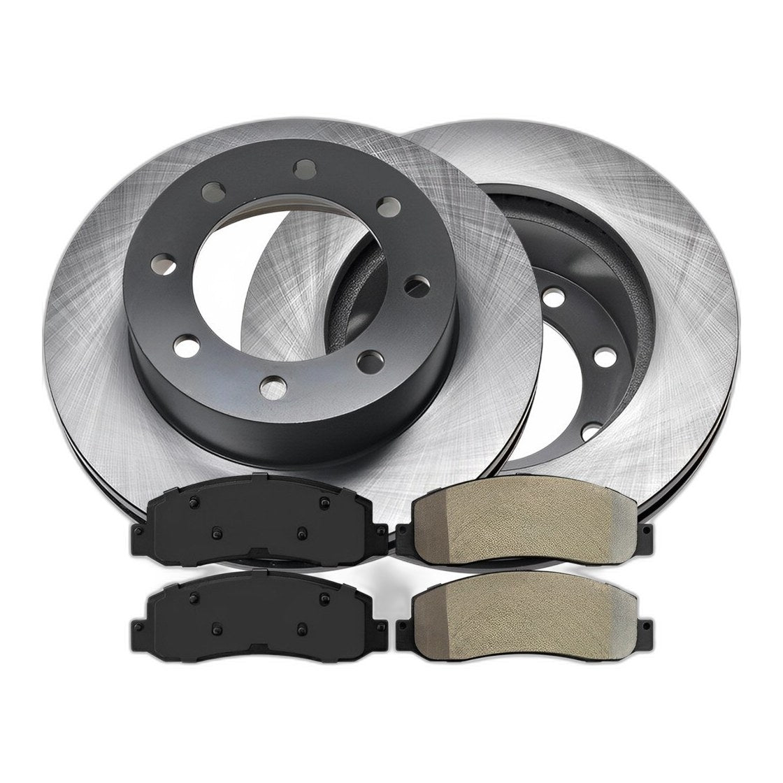 Front Vented Disc Brake Rotors & Pads for Ford F-250; F-350 Super Duty 346.96mm
