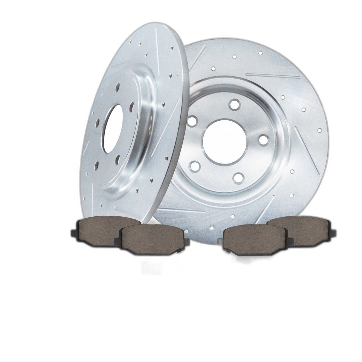 12.91'' Rear Drilled Rotors Brake Pads for Chrysler Town & Country DODGE JOURNEY