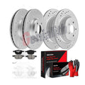 FWD Front Rear Disc Rotors Brake Pads Kit for 2017 2018 2019 Ford Escape