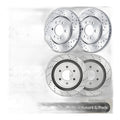 Front Rear Drilled Brakes and Rotors Brake Pads fit Ford F-150 Disc Brakes Kits