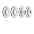 Front and Rear Brake Rotors Pads Kit for Buick Enclave 2008 - 2017 Drilled