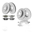 AWD For 2013 - 2016 Ford Escape 1.6L Front Rear Disc Rotors Ceramic Brake Pads