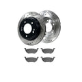 4pc 11.89"REAR Brake Rotors Pads for 2006-2007 Ford Escape Mazda Tribute Mariner