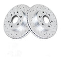 Front Brake Kit DrilledSlotted Rotors Ceramic Pads for Avalanche Silverado Tahoe
