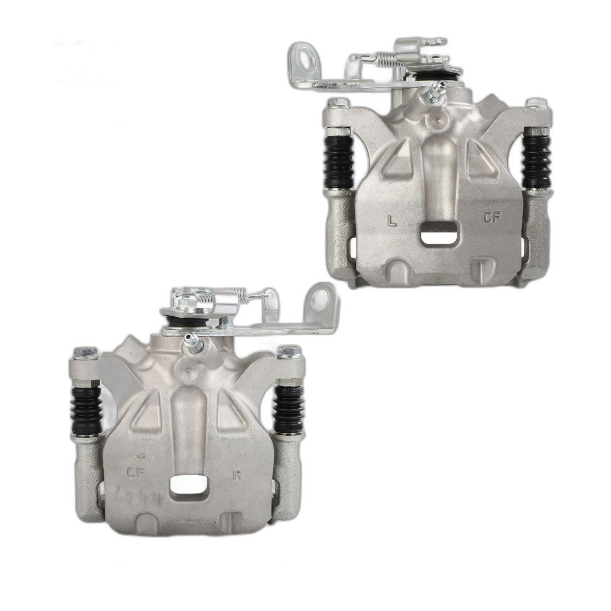 Pair Rear Brake Calipers w/ Bracket For 2014 2015 2016 Mazda 3 L4 2.5L