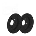 Rear Drilled Slotted Brake Rotors Pair for Nissan TITAN 2015