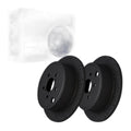 Rear Drilled Slotted Brake Rotors Pair for Subaru, Legacy 2010-2014, AWD H4 2.5L