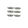 D966 D967 Front Rear Ceramic Brake Pads Set for 2003-2006 Dodge