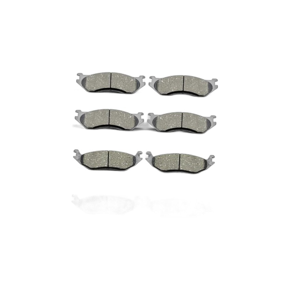 D966 D967 Front Rear Ceramic Brake Pads Set for 2003-2006 Dodge